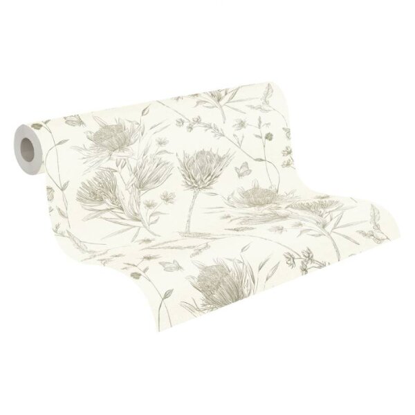 Tapete Grün, Weiß livingwalls Vliestapete (394273)