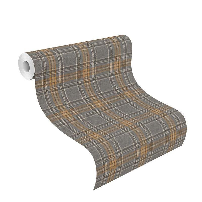 Tapete Braun, Grau, Silber Rasch Vliestapete (537451)