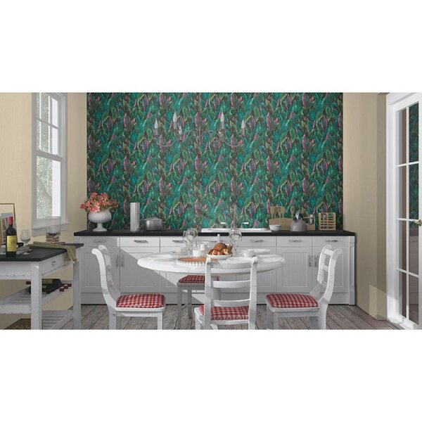 Tapete Blau, Grün, Petrol, Pink Rasch Vliestapete (537352)