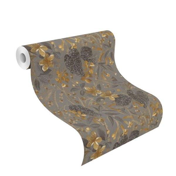 Tapete Braun, Grau, Silber Rasch Vliestapete (538229)