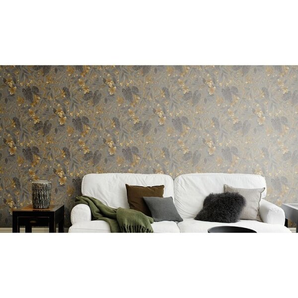 Tapete Braun, Grau, Silber Rasch Vliestapete (538229)