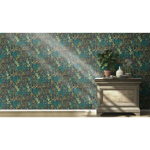 Tapete Blau, Grün, Petrol Rasch Vliestapete (538243)