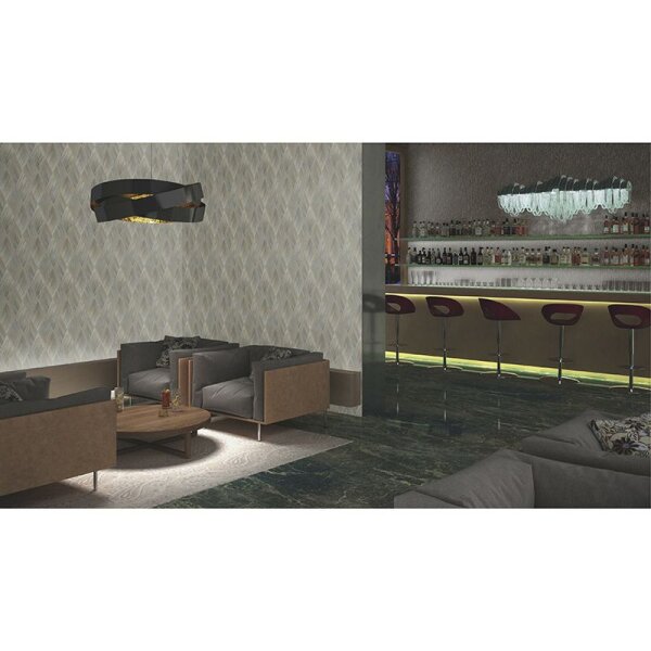 Tapete Gold, Kupfer, Schwarz, Anthrazit Rasch Vliestapete (844269)