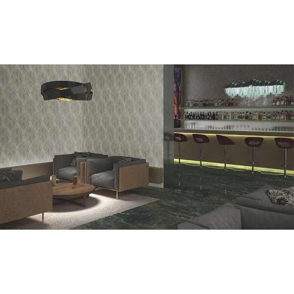 Tapete Gold, Kupfer, Schwarz, Anthrazit Rasch Vliestapete (844269)