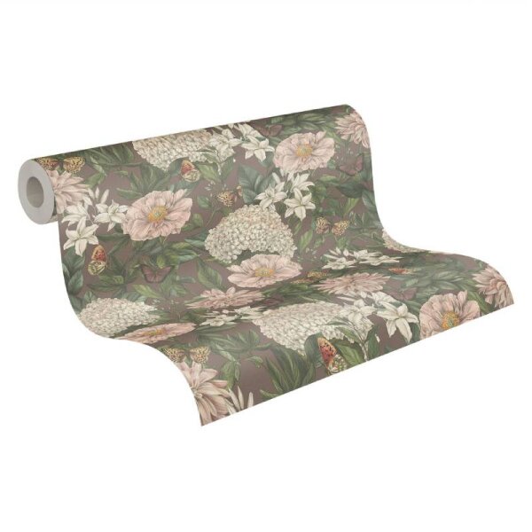 Tapete Grün, Lila, Rosa, Weiß livingwalls Vliestapete (394263)