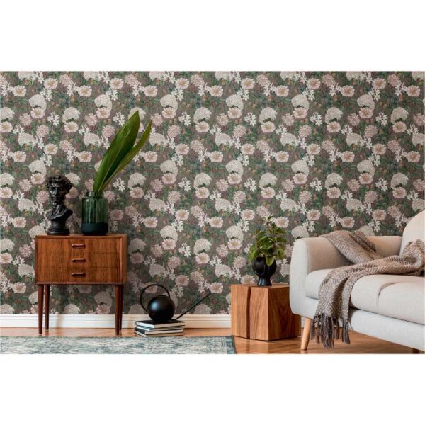 Tapete Grün, Lila, Rosa, Weiß livingwalls Vliestapete (394263)