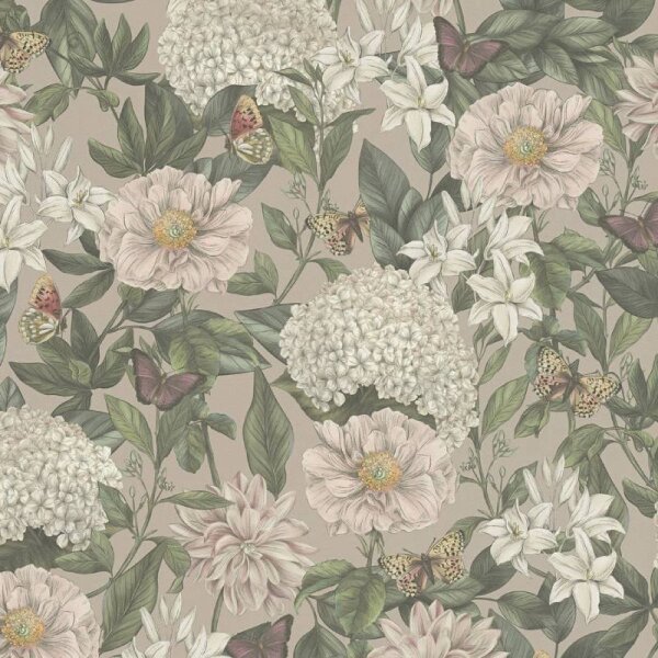 Tapete Grün, Rosa, Weiß livingwalls Vliestapete (394262)