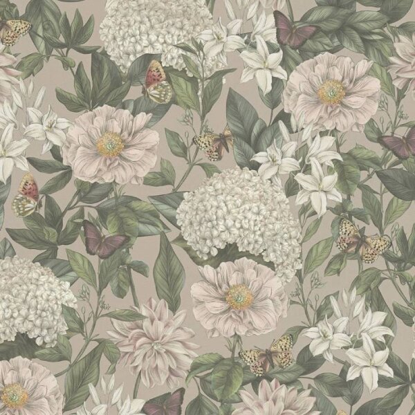 Tapete Grün, Rosa, Weiß livingwalls Vliestapete (394262)