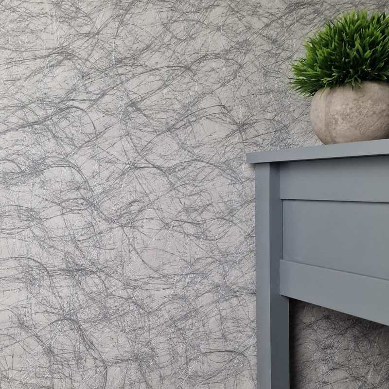 Tapete Grau, Silber SALE Rasch Textil Textiltapete 072104