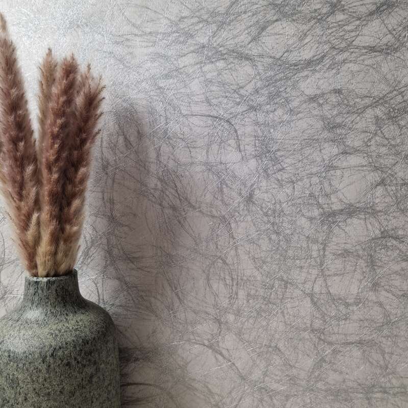 Tapete Grau, Silber SALE Rasch Textil Textiltapete 072104