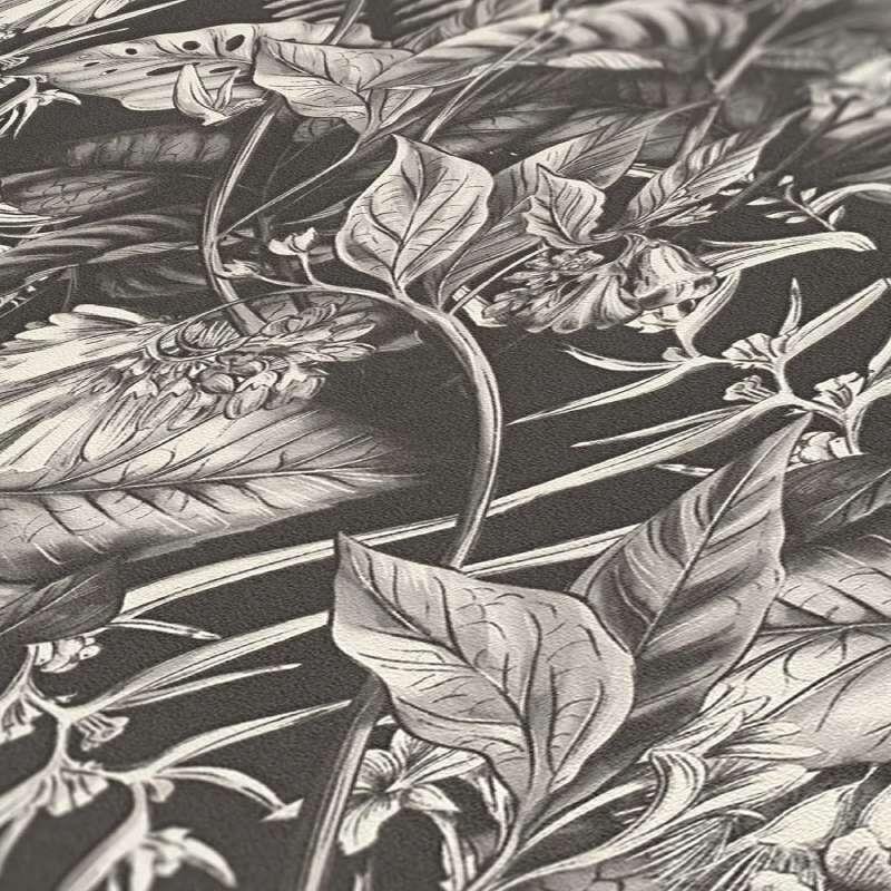 Tapete Schwarz-Weiß livingwalls Vliestapete (394252)