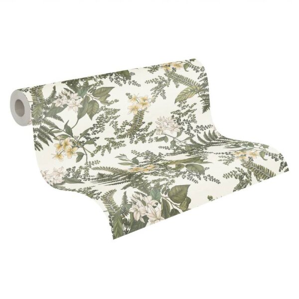 Tapete Grün, Weiß livingwalls Vliestapete (394243)