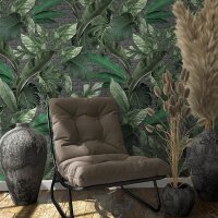 Digitaldruck-Tapete Grau, Silber, Gr&uuml;n Marburg (34195)