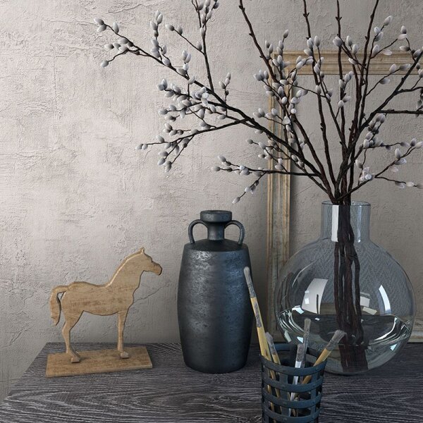 Tapete Grau, Silber Marburg Vliestapete (34186)