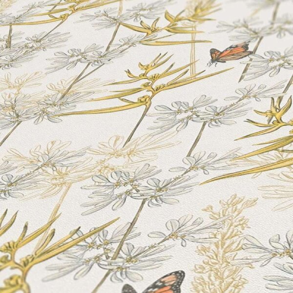 Tapete Grün, Weiß livingwalls Vliestapete (394231)