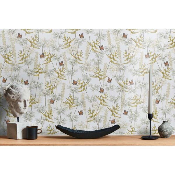 Tapete Grün, Weiß livingwalls Vliestapete (394231)