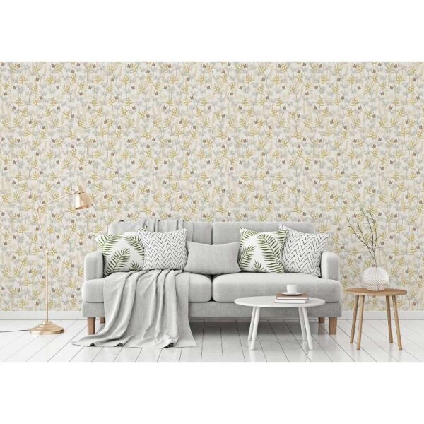 Tapete Grün, Weiß livingwalls Vliestapete (394231)