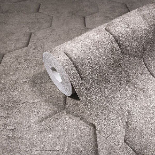 Tapete Braun, Grau, Silber Marburg Vliestapete (34162)