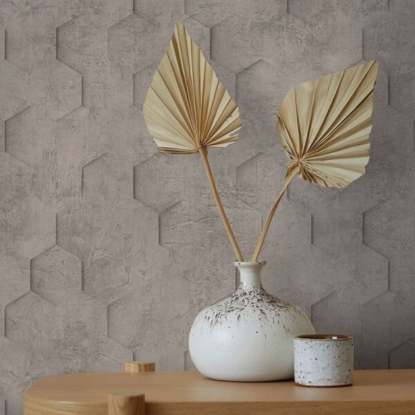 Tapete Braun, Grau, Silber Marburg Vliestapete (34162)