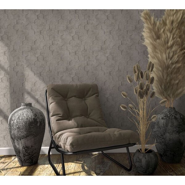 Tapete Braun, Grau, Silber Marburg Vliestapete (34162)