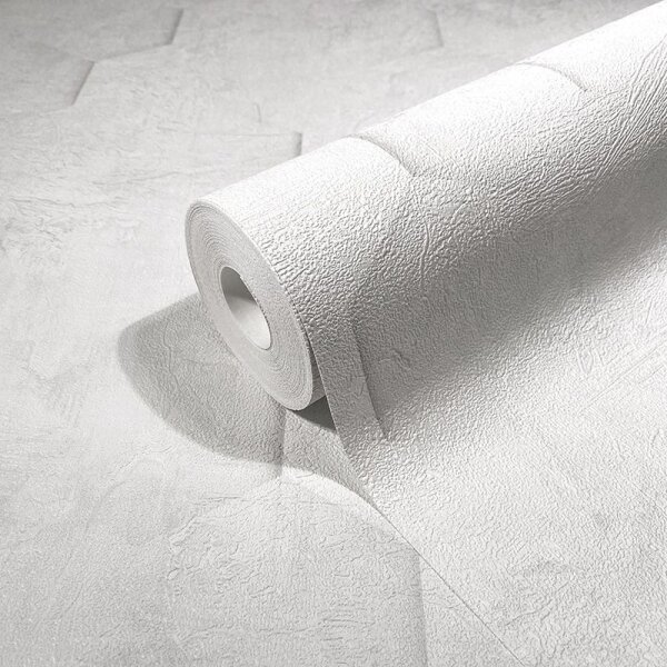 Tapete Grau, Silber, Weiß Marburg Vliestapete (34157)