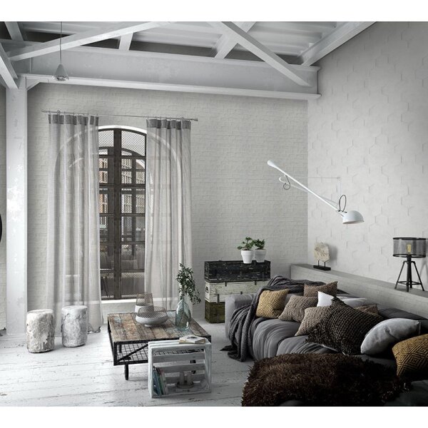 Tapete Grau, Silber, Weiß Marburg Vliestapete (34157)