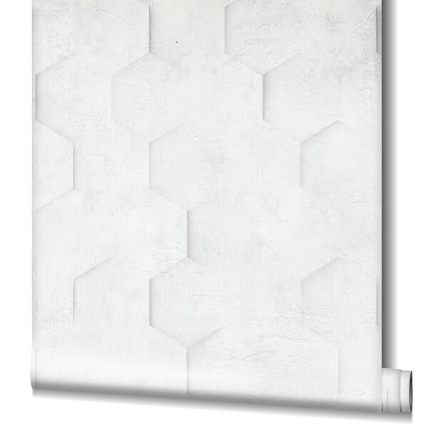 Tapete Grau, Silber, Weiß Marburg Vliestapete (34157)