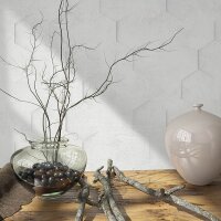 Tapete Grau, Silber, Wei&szlig; Marburg Vliestapete (34157)