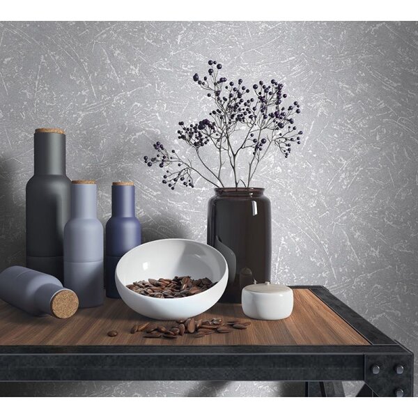 Tapete Grau, Silber Marburg Vliestapete (34155)