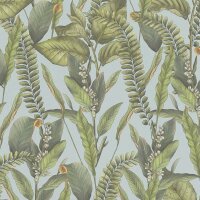 Tapete Blau, Gr&uuml;n livingwalls Vliestapete (394133)