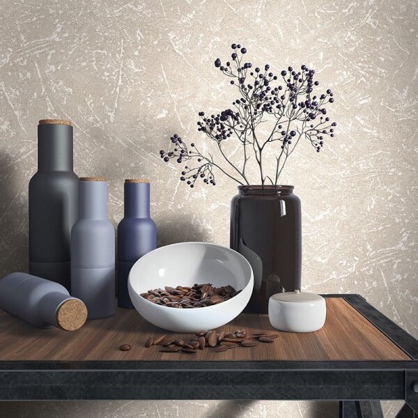 Tapete Beige, Creme, Braun Marburg Vliestapete (34154)