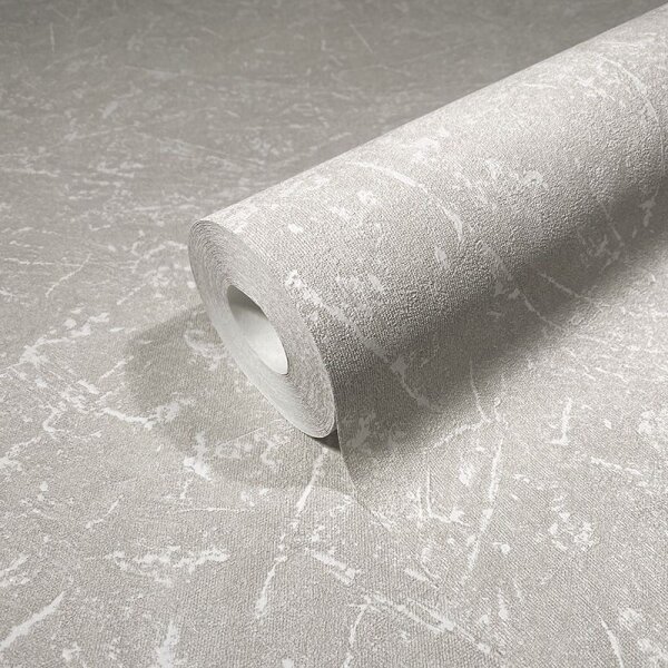 Tapete Grau, Silber, Weiß Marburg Vliestapete (34152)