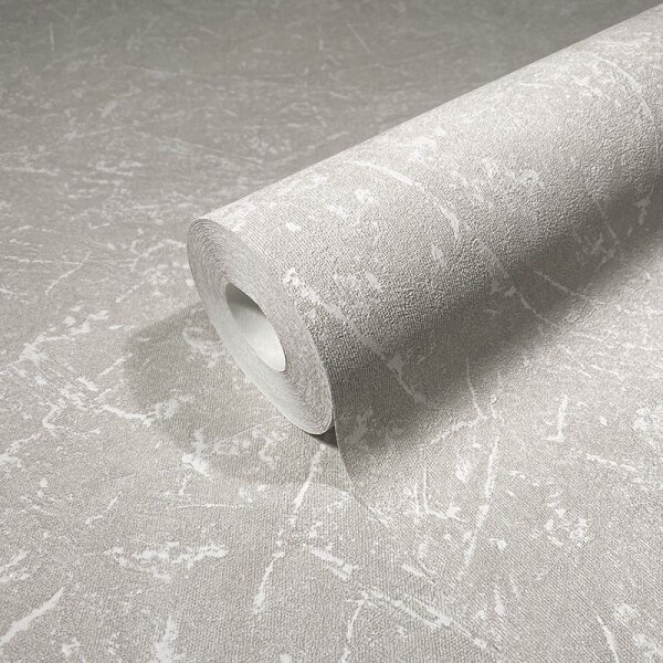 Tapete Grau, Silber, Weiß Marburg Vliestapete (34152)