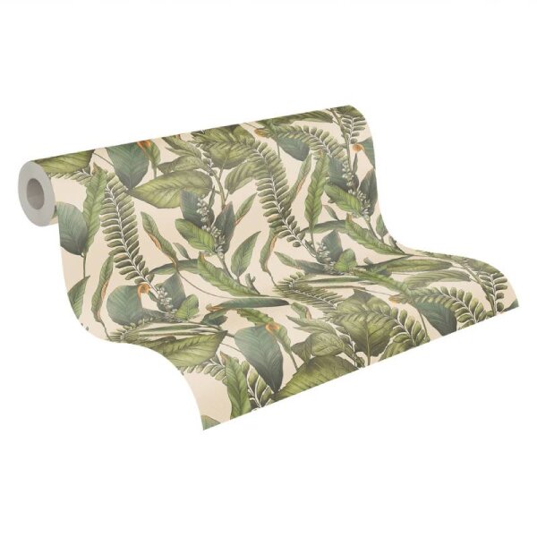 Tapete Beige, Creme, Grün livingwalls Vliestapete (394132)