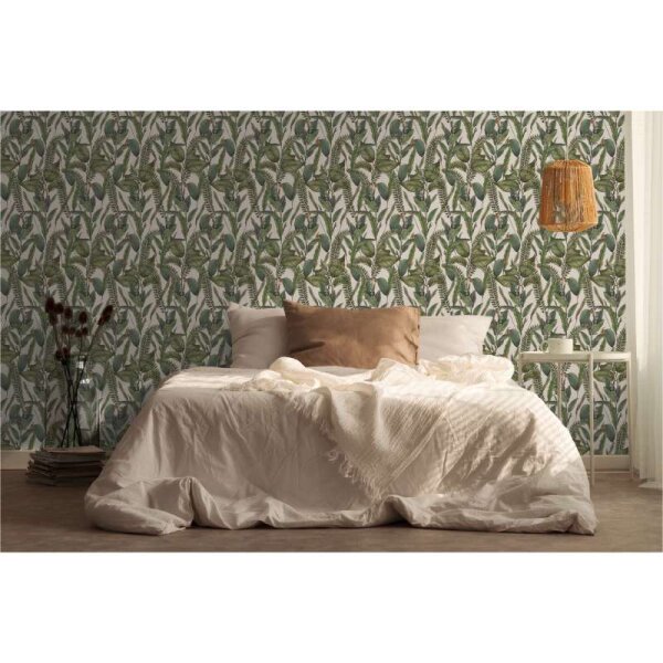 Tapete Beige, Creme, Grün livingwalls Vliestapete (394132)