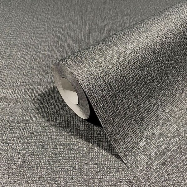 Tapete Schwarz, Anthrazit Novamur Vliestapete (82332)