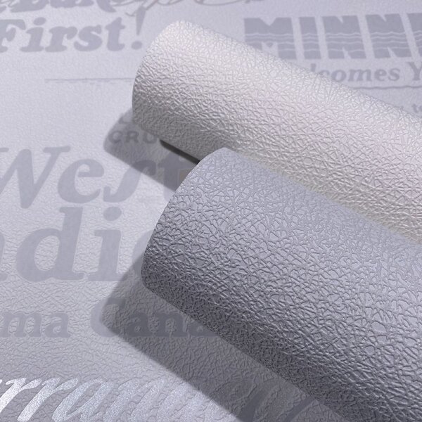 Tapete Beige, Creme, Grau, Silber, Weiß Novamur Vliestapete (82326)