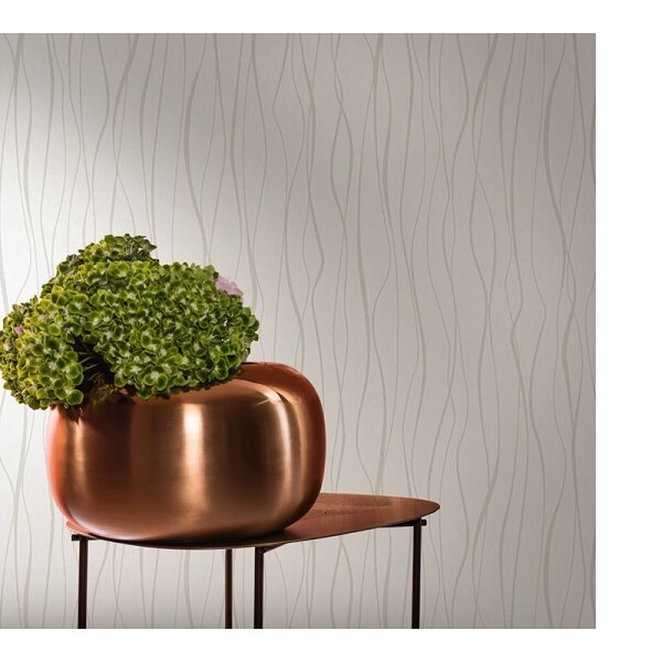 Tapete Beige, Creme, Weiß Novamur Vliestapete (82319)