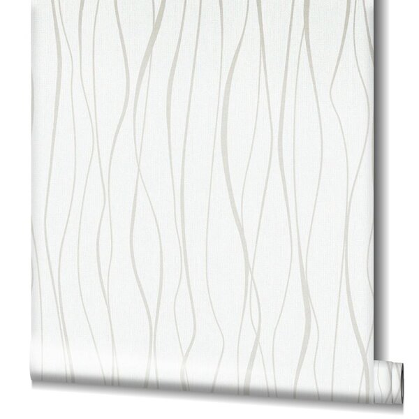 Tapete Beige, Creme, Weiß Novamur Vliestapete (82319)