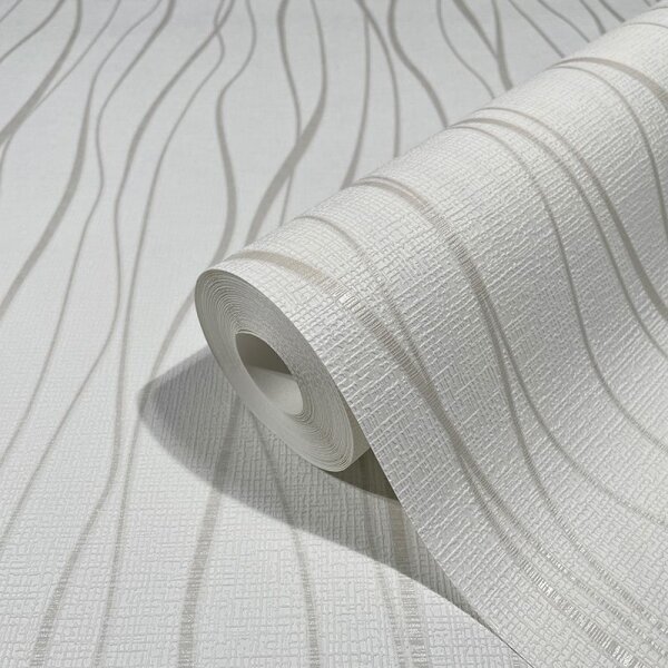 Tapete Beige, Creme, Weiß Novamur Vliestapete (82319)