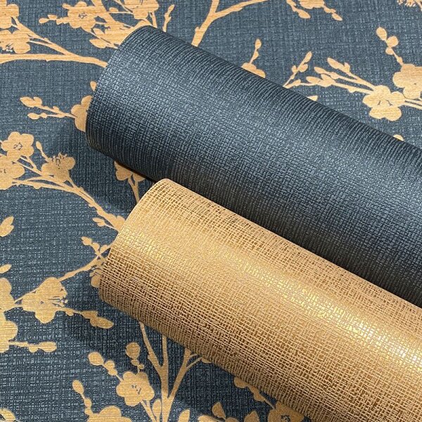 Tapete Braun, Schwarz, Anthrazit Novamur Vliestapete (82317)