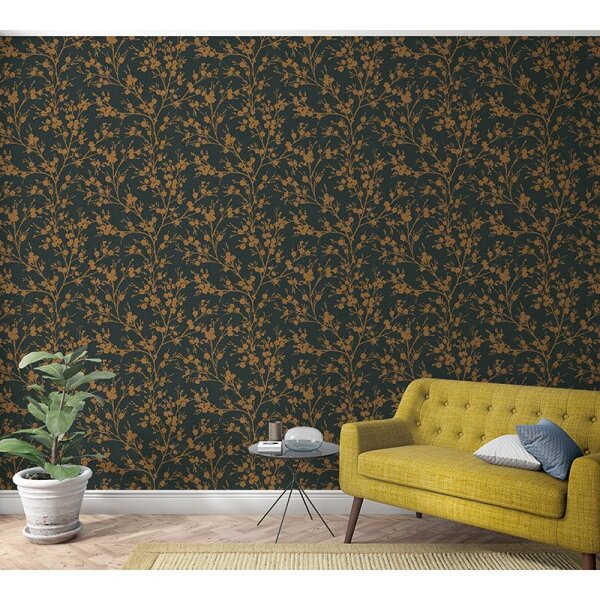 Tapete Braun, Schwarz, Anthrazit Novamur Vliestapete (82317)