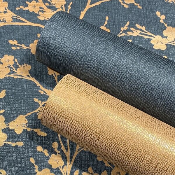 Tapete Braun, Schwarz, Anthrazit Novamur Vliestapete (82317)