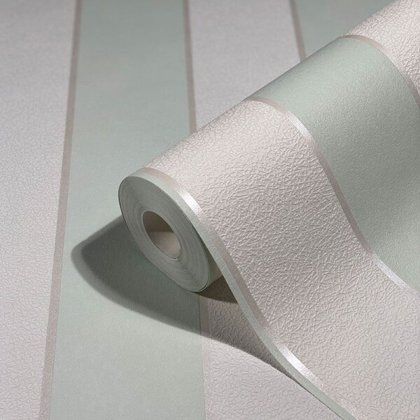 Tapete Grün, Weiß Novamur Vliestapete (82312)