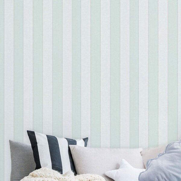 Tapete Grün, Weiß Novamur Vliestapete (82312)