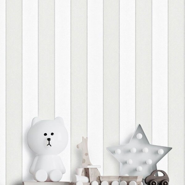 Tapete Greige, Weiß Novamur Vliestapete (82304)