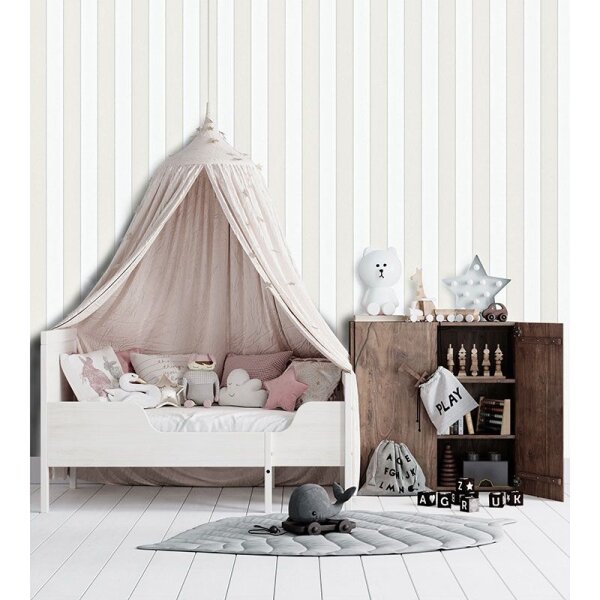 Tapete Greige, Weiß Novamur Vliestapete (82304)