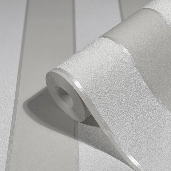 Tapete Greige, Weiß Novamur Vliestapete (82304)