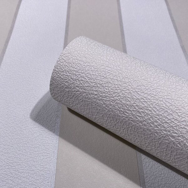 Tapete Greige, Weiß Novamur Vliestapete (82304)