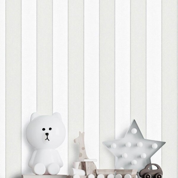 Tapete Greige, Weiß Novamur Vliestapete (82304)